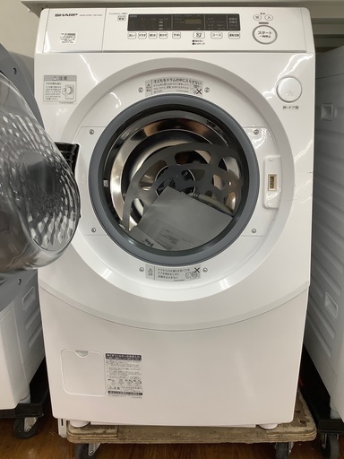 ドラム式洗濯乾燥機　SHARP ES-H10G-WL 2023年製　110,000円