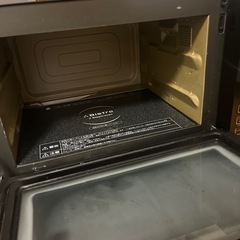 【故障品】電子レンジ、角皿2枚付き Panasonic