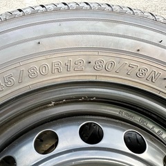 【受け渡し待ち】アトレー　タイヤホイール　ほぼ新品　145/80r12の画像