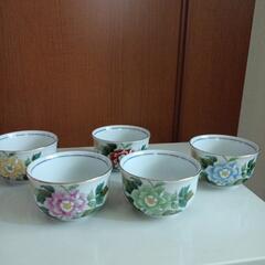 食器　九谷焼 啓峰窯 湯呑み　揃 5客 美品の画像