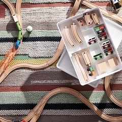 IKEA LILLABOイケア リラブー  木製レール 木製トー...
