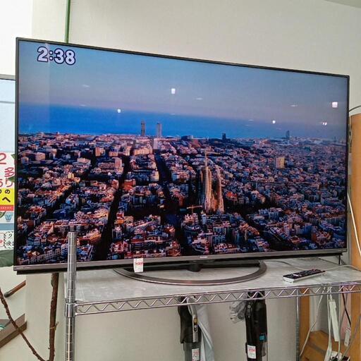 ★値下げ【シャープ】60型テレビ　4K　2018年製(LC-60US45)【3ヶ月保証付き★送料に設置込み】自社配送時代引き可※現金、クレジット、スマホ決済対応※