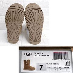 UGG アグ ムートンブーツ KEELY ボアブーツ 24cm キャメル ☆札幌市 白石店 の画像