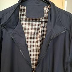 【終了しました】紺色のメンズジャケット/ジャンパー　アウター　ブルゾン　長袖　防寒トップス　欧米Lサイズ　　イー2の画像