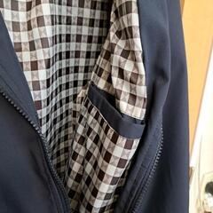 【終了しました】紺色のメンズジャケット/ジャンパー　アウター　ブルゾン　長袖　防寒トップス　欧米Lサイズ　　イー2の画像