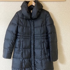 ダウン黒コート　Mサイズ　組曲sis オンワード樫山　中古　ベルト無し