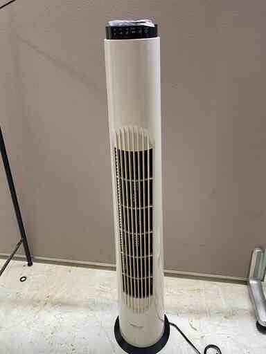 リモコンタワー扇風機 TEKNOS TED-04TF(WH) 2014年製 スリム シンプル