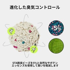 ❣️値下げしました❣️猫砂 ベトレスカ おから猫砂 豆腐猫砂 脱臭 抗菌 真空パックの画像
