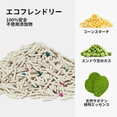 ❣️値下げしました❣️猫砂 ベトレスカ おから猫砂 豆腐猫砂 脱臭 抗菌 真空パックの画像