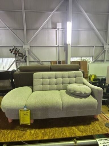 ソファーベッド　グレー　2人用