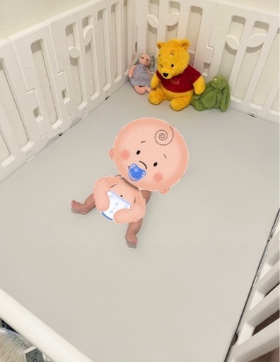 Caraz ベビーサークル 専用マットと固定ホルダー付き