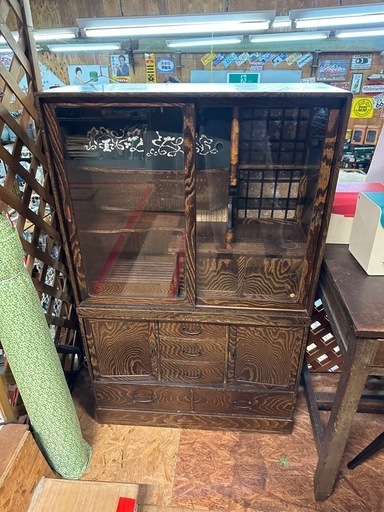 茶箪笥　ビンテージ　幅75 奥29 高さ121cm