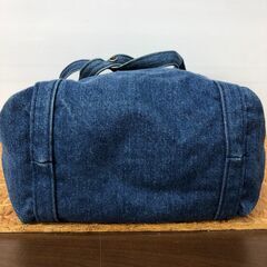 【679】トートバッグ ハンティング・ワールド デニムワッペン ブルー（W42cm×H35cm×D16cm）の画像