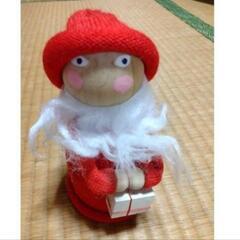 人形　クリスマス　木製
