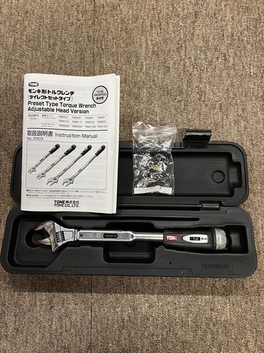 美品　TONE モンキ形トルクレンチ