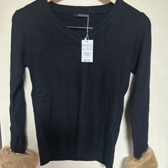 【新品】INGNI リブ袖 ファーニット Mサイズ 未使用品