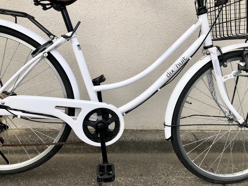 dixhuit 自転車 ママチャリ 26インチ 6段変速ホワイト 東京 三鷹市