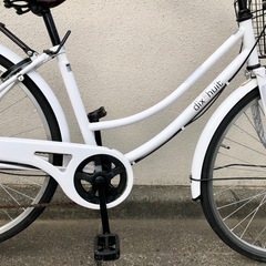 dixhuit 自転車 ママチャリ 26インチ 6段変速ホワイト　東京　三鷹市　武蔵市の画像