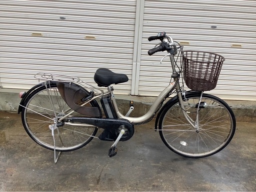 493  ヤマハ新機種電動アシスト自転車pas natura26インチシルバーアルミボディ