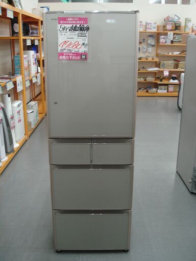 【店頭受け渡し】　日立　冷凍冷蔵庫　R-S4000G　401L　2017年製　中古品　￥47,080