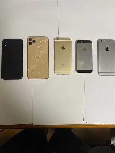 格安！早い者勝ち！ジャンク！未初期化！iPhone５つセット