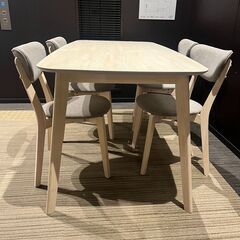 【展示品・未使用品】ダイニングセット 4人掛け ダイニングテーブル 幅160cm 参考価格59.990円🚚自社配送時💳代引き可🚚(現金、クレジット、スマホ決済対応)