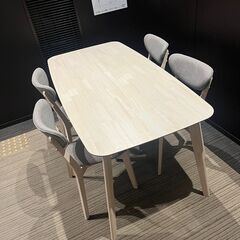 【展示品・未使用品】ダイニングセット 4人掛け ダイニングテーブル 幅160cm 参考価格59.990円🚚自社配送時💳代引き可🚚(現金、クレジット、スマホ決済対応)の画像