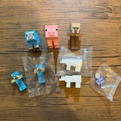 Minecraft⭐︎ミニフィギュア&ガチャガチャならぶんですシリーズ