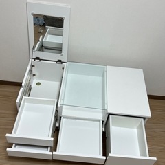 【10/6(日)12:00〜14:30受け渡し限定】ローテーブル×化粧台の画像