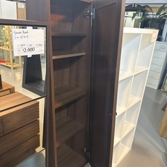 収納付きスタンドミラーの画像