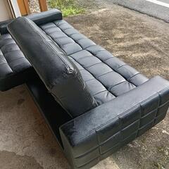 あげます。引取来てくれる方　ソファーベッド　黒の画像
