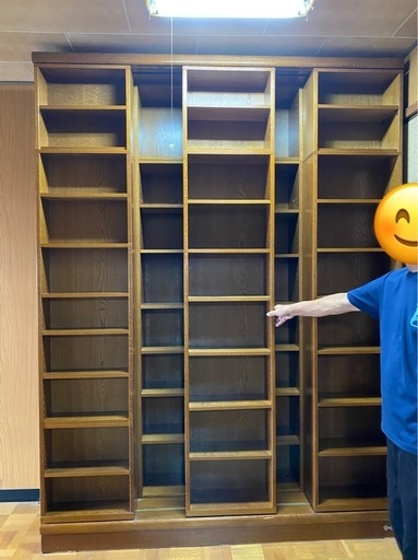 スライド式組み立て本棚（ブックマン）