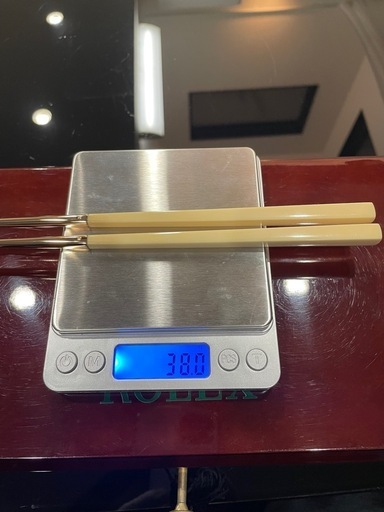 k18金製！k18箸！18金箸！豪華！浅草老舗！