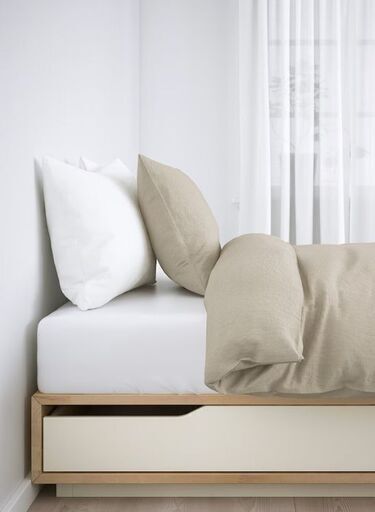 値下げ！【定価¥59,990】IKEA MANDAL マンダール ベッドフレーム 収納付き,140x200 cm