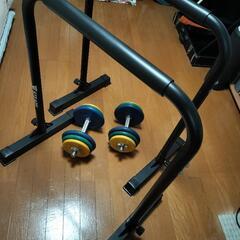 12/31まで　STEADY ディップススタンド　ダンベル13k...