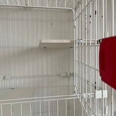 お取引予定あり【猫用ケージ】キャスター付キャットケージ　猫　アイリスオーヤマ　ホワイト　サークル　ゲージの画像