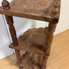 木製コーナーラックの画像