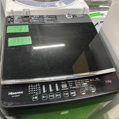 ご来店時、ガン×2お値引き‼️Hisense(ハイセンス) 2018年製 5.5kg 洗濯機🎉