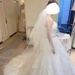 ウェディングドレス　インポート　美品　クリーニング済みの画像