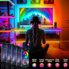 LEDストリップライト 部屋をクラブ仕様に♪ オシャレな部屋作りに最適