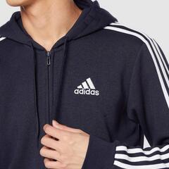 大特価！新品未使用！アディダス❤️スウェット パーカー サイズO エッセンシャルズ 3ストライプス フルジップの画像