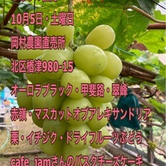 10月5日 ぶどうの直売