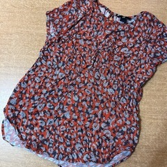 H&M 赤の半袖カットソー　36