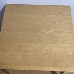 【値下がりしました！】【ニトリ】ダイニングテーブル(75×75cm)＆椅子2脚のダイニングセットの画像