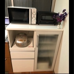 キッチンカウンター白          
