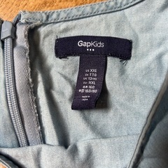 GAPkids インディゴ七分袖ワンピース　160 ギャップキッズの画像