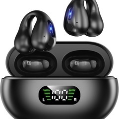 イヤホン bluetooth 2024音質強化·イヤーカフ型 
