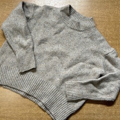 無印良品　ショート丈セーター　ニット　XL