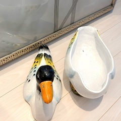１２、鴨　鳥　入れ物　容器　インテリア　オブジェ　トレイ　お菓子...