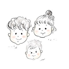 子供の似顔絵描きます♡イラストデータ